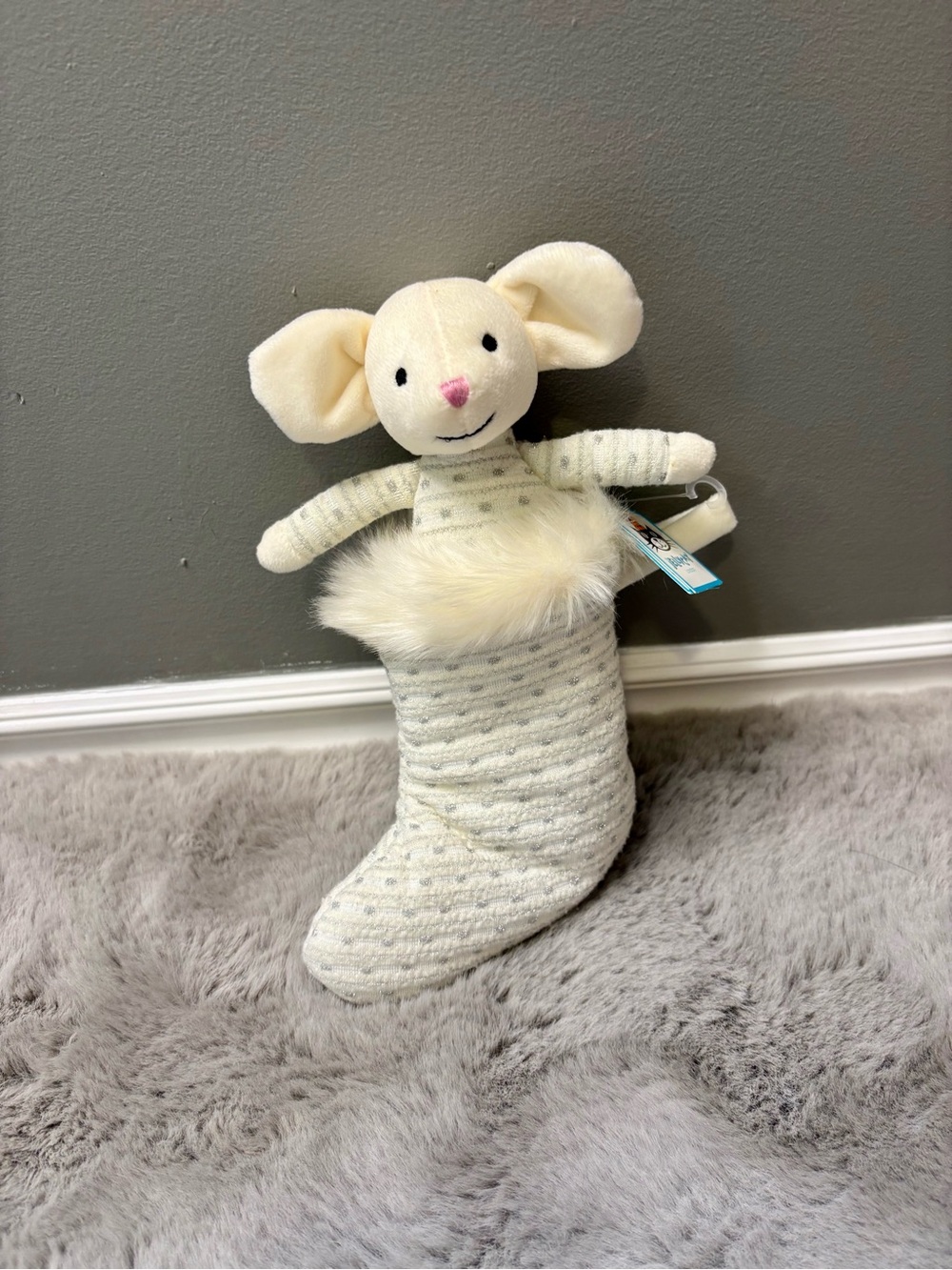 Jellycat Shimmer mouse stocking BNWT super rare and retired